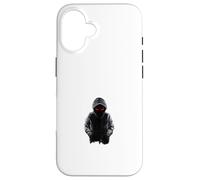 Carcasa para iPhone 16 Scary Stranger Devil Eyes Diseño de Arte de Terror