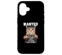 Carcasa para iPhone 16 Se Busca a Kitty. Bad for Bad Cattitude, Amante de los Gatos San Valentín