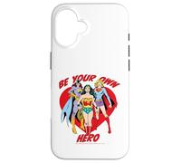 Carcasa para iPhone 16 Sé tu Propia heroína Wonder Woman Supergirl Batgirl Unite