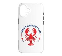 Carcasa para iPhone 16 Seafood Quote Coastal Humor Lobster Is My Happy Place