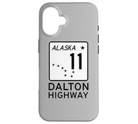Carcasa para iPhone 16 Señal de Carretera de Alaska, Ruta 11, de Dalton Highway