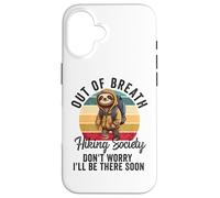 Carcasa para iPhone 16 Senderismo Sin Aliento Sociedad para Hombres Mujeres Caminante Naturaleza Amor