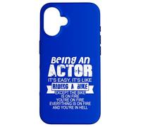 Carcasa para iPhone 16 Ser un Actor Cita Divertida Humor Dicho