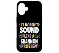 Carcasa para iPhone 16 Shannon Personalized Women's Gift Custom Shannon