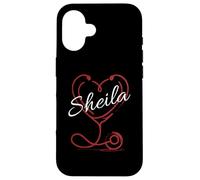 Carcasa para iPhone 16 Sheila A Nurse Gift Cute Doctor Designer Personalized Nurse
