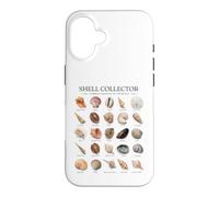 Carcasa para iPhone 16 Shell Collector Conchas Marinas comunes del Mundo Arte Vintage
