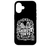 Carcasa para iPhone 16 Shibuya Crossing Tokio Japón Retro Hanko Kanji Souvenir
