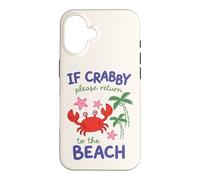 Carcasa para iPhone 16 Si está malhumorado, regrese a la Playa | Spring Break Kidcore