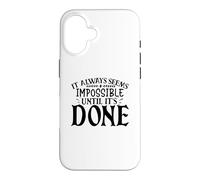 Carcasa para iPhone 16 Siempre Parece Imposible hasta Que se Hace motivador