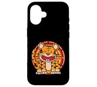 Carcasa para iPhone 16 Signo de Estrella Chino Tigre (Rama de la Tierra)