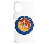 Carcasa para iPhone 16 Símbolo Vintage Sicilia Trinacria Patrimonio Siciliano