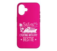 Carcasa para iPhone 16 Sister Cruise Trip Besties Sisters Cruising with My Bestie