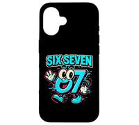 Carcasa para iPhone 16 Six Seven Glitch Mascot - Divertido Italiano Brainrot 67 Meme
