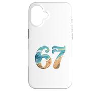 Carcasa para iPhone 16 Six SSix Seven Beach Summer Waves Diversión Niñas Niños Hombres