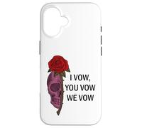 Carcasa para iPhone 16 Smutty Book Merch I Vow You Vow We Vow Sign Dark Romance