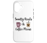 Carcasa para iPhone 16 Smutty Reads & Coffee Please I Like Books Spicy & Coffee Icy