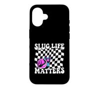 Carcasa para iPhone 16 Snail Slug Retro Humorous Graphic Slug Life Matters