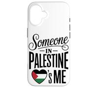 Carcasa para iPhone 16 Someone In Palestine Loves Me Palestine Heart