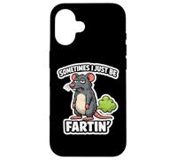Carcasa para iPhone 16 Sometimes I Just Be Fartin Slob Rat Pedos Ratón Pedo Divertido