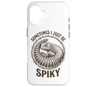 Carcasa para iPhone 16 Sometimes I Just Be Spiky Funny Grumpy Uromastyx Lagarto
