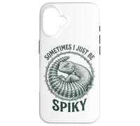Carcasa para iPhone 16 Sometimes I Just Be Spiky Funny Grumpy Uromastyx Lagarto