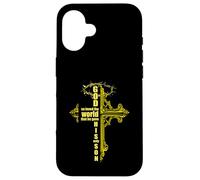 Carcasa para iPhone 16 Son of God Jesus Christ Cross Christian 9 John 3 16