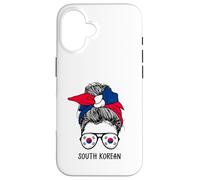 Carcasa para iPhone 16 South Korean Girl South Korean Heritage South Korea Flag