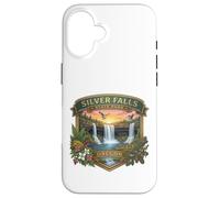 Carcasa para iPhone 16 Souvenir del Sendero de Las Diez Cataratas del Parque Estatal Silver Falls de Oregón