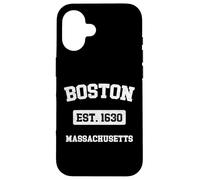 Carcasa para iPhone 16 Souvenir Vintage de Boston Massachusetts MA EST. 1630