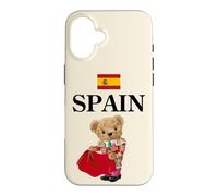Carcasa para iPhone 16 Spanish Teddy Bear Bull Fighter, Spain Illustration Graphic