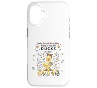 Carcasa para iPhone 16 Special Needs Mom Autism Caregivers Cute Mama Duck