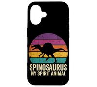 Carcasa para iPhone 16 Spinosaurus Retro Sunset My Spirit Animal
