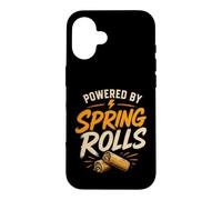 Carcasa para iPhone 16 Spring Rolls Eating Asian Food Funny