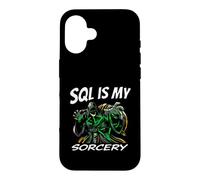 Carcasa para iPhone 16 SQL Developer Sorcery Funny Database Admin Programmer