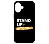 Carcasa para iPhone 16 Stand Up For Bitcoin Cryptocurrency Is Freedom BTC Crypto