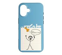 Carcasa para iPhone 16 Stick Figure Under A Tack Funny Stick Hombre Oficina Regalo
