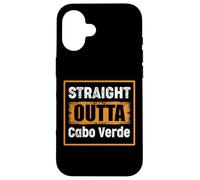 Carcasa para iPhone 16 Straight Outta Cabo Verde Retro Envejecido Vintage Humor