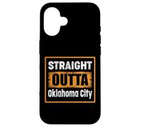 Carcasa para iPhone 16 Straight Outta Oklahoma City, Oklahoma, EE. UU., Retro Envejecido
