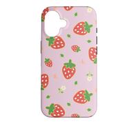 Carcasa para iPhone 16 Strawberry Floral Garden Cottagecore Aesthetic