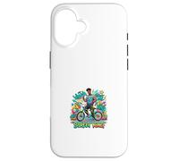 Carcasa para iPhone 16 Street King BMX Rider Urban Champion Gráfico