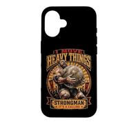 Carcasa para iPhone 16 Strongman It's A Calling I Move Heavy Things Stones Lifting