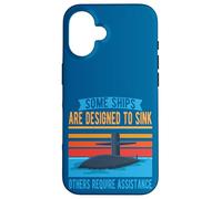 Carcasa para iPhone 16 Submariner Quote Submarino Sumergible Alimentado por energía Nuclear
