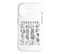Carcasa para iPhone 16 Submarino náutico Periscopio Subbarco Naval Vintage Patente