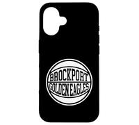 Carcasa para iPhone 16 SUNY Brockport Golden Eagles Retro Basketball Classic