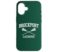 Carcasa para iPhone 16 SUNY Brockport Golden Eagles Retro Lacrosse