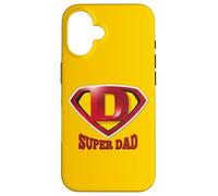 Carcasa para iPhone 16 Super Dad Shield tee Shirt, Happy Father's Day, Best Father