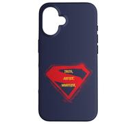 Carcasa para iPhone 16 Supergirl 2026 Truth, Justice, Whatever Over Logo