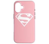 Carcasa para iPhone 16 Supergirl White & Pink Shield