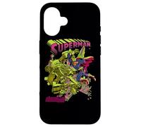 Carcasa para iPhone 16 Superman Versus Metallo Blacklight