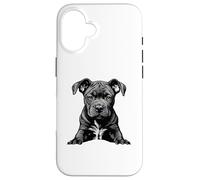 Carcasa para iPhone 16 Sweet Pit Puppy Perro papá mamá Amante de los Animales Pittie Pitty Bull